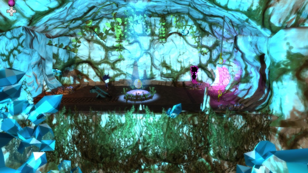 Screenshot from the Caves area